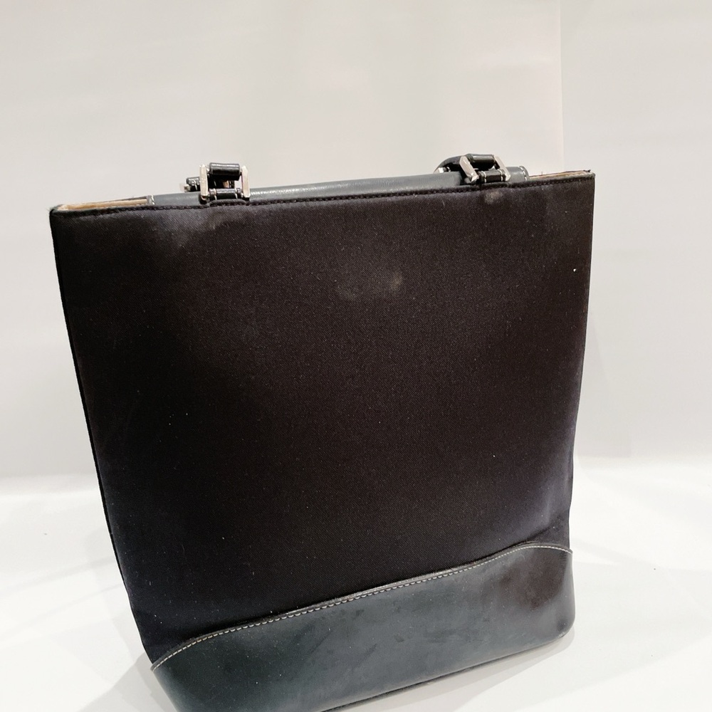 Vintage Kate Spade black leather should bag tote EUC - Picture 5 of 8